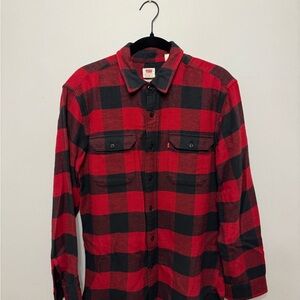 Levi's Classic Red and Black Checkered Shirt